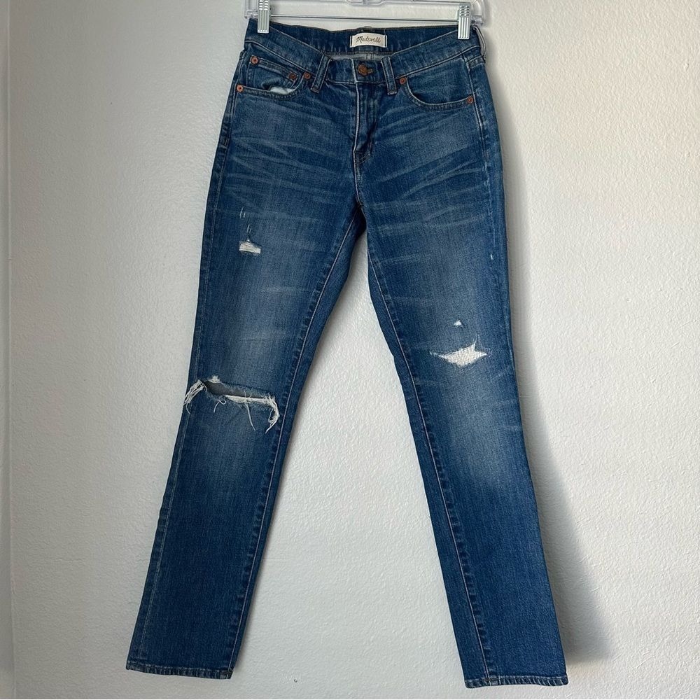 Madewell The Slim Boyjean Rip & Repair Jeans Size 24, Madewell women's Jeans